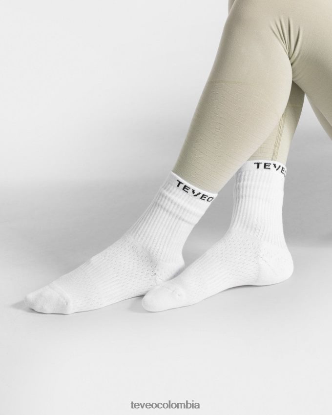 ropa co TEVEO mujer calcetines de aire (2 piezas) blanco 6626T8271